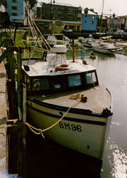 Our Unity moored at Ilfracombe